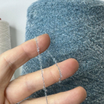 GILDINO - New Mill; 65% меринос, 35% п/а; 1400м/100гр; Букле мелкое; col. 705107, цвет: пыльно-голубой меланж, металлический голубой; S501