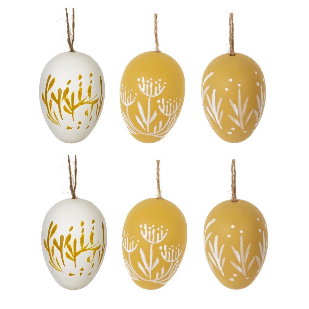 GAEM Набор из 6-ти изделий декоративных подвесных "Яйцо" (3,5*5,5), L15 W13 H5 см