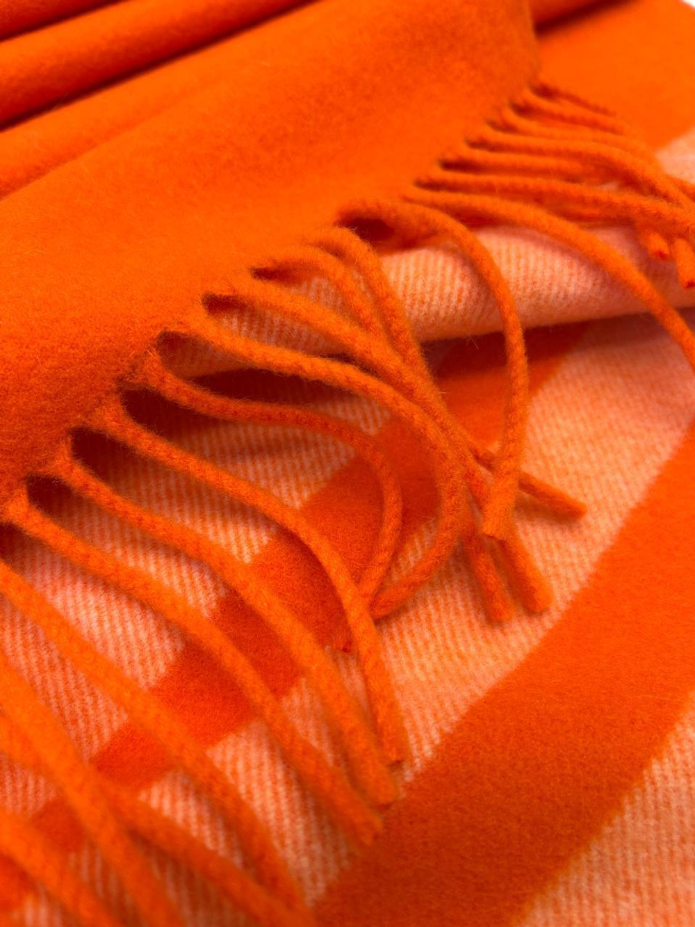Купон кашемировый Loro Piana оранжевый с полоской
