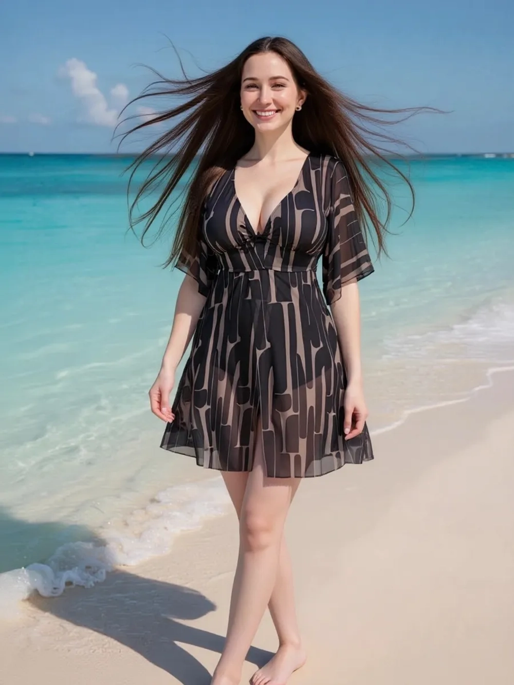 Купальник-платье слитный большой размер