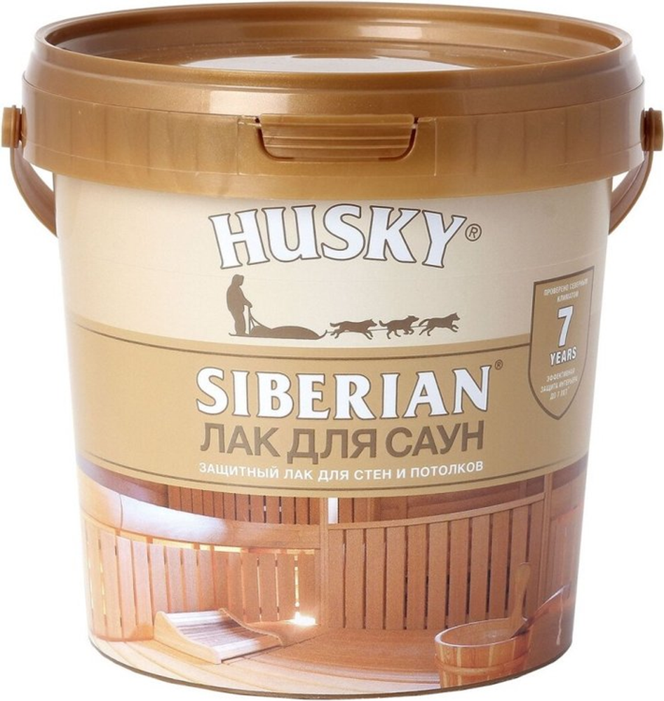 ЛАК HUSKY SIBERIAN ЗАЩИТНЫЙ ДЛЯ САУН 0,9Л