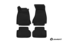 Коврики 3D в салон AUDI A4, 2016-, седан/Avant/Allroad, 4 шт. (полиуретан) Element.ELEMENT3D0422210K