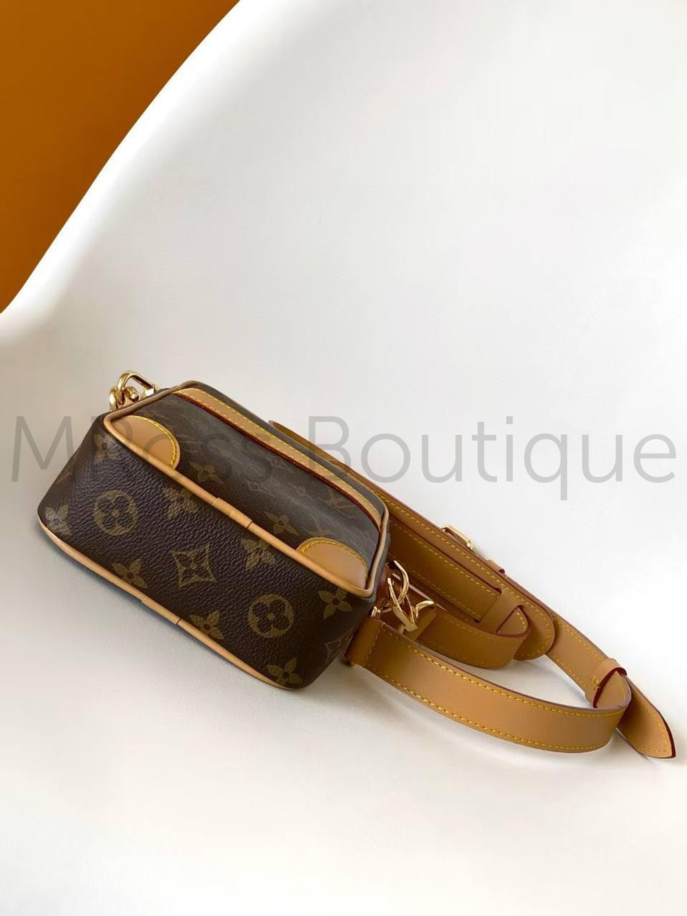 Мужская сумка Louis Vuitton Danube коричневого цвета с узором монограм