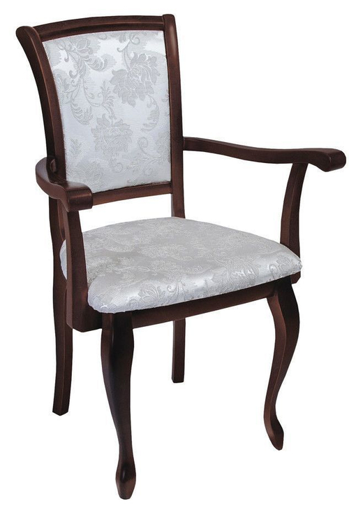 Стул с подлокотниками СМ 10 (бук/тон 39/ткань 87 А+)