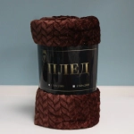 Плед 150*200 см «ARIADNA», цвет коричневый, микрофлис, 260 гр/м²