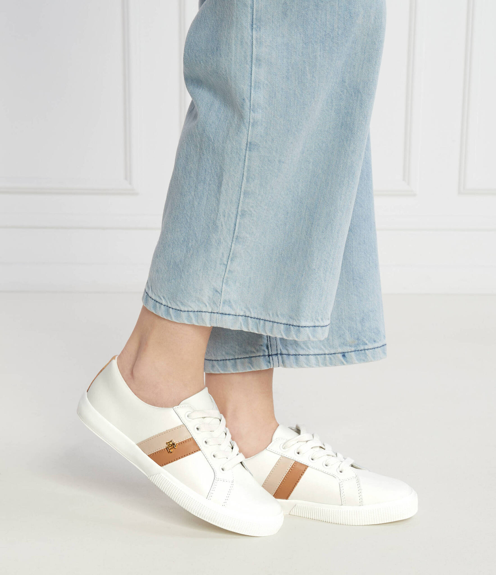 Кожаные кроссовки Janson II LAUREN RALPH LAUREN - белый(802925365)