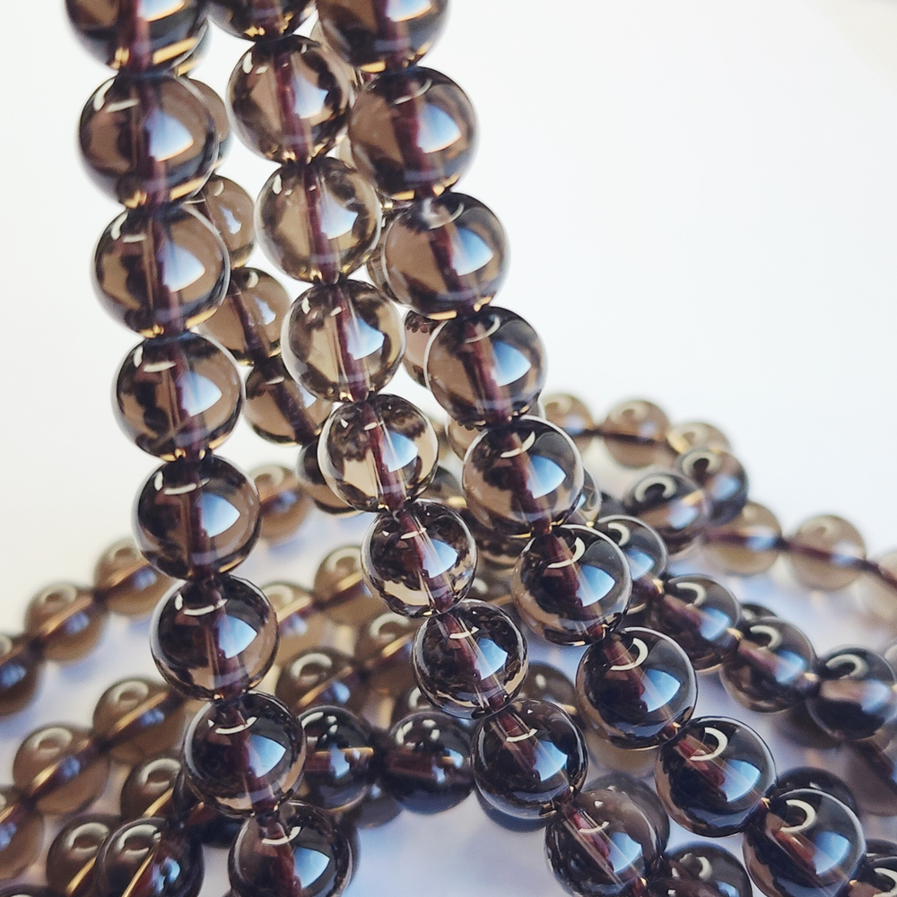 Дымчатый кварц (раухтопаз), природный, шар 8мм, штучно