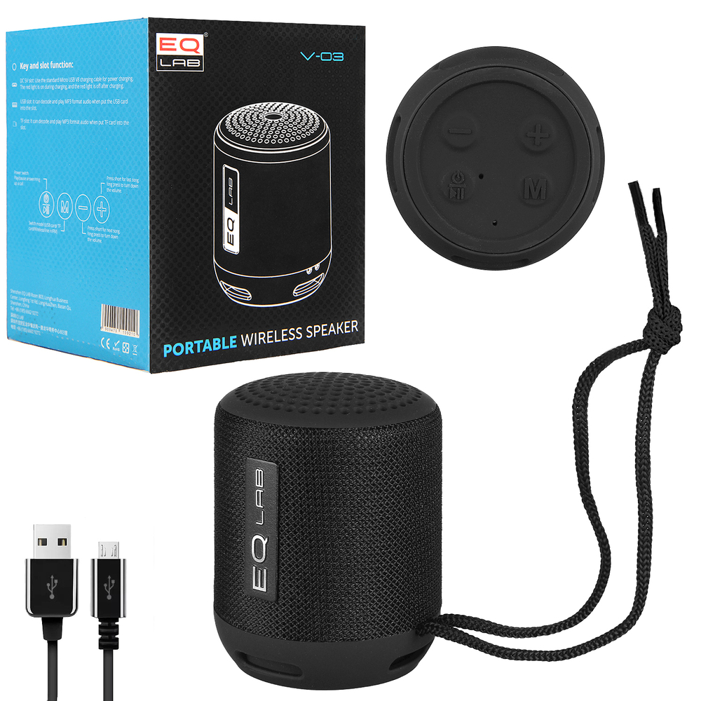 Колонка - Bluetooth V-03 (черный)