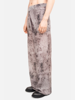 Брюки "Тенета" в пижамном стиле. Серые