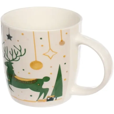 Кружка керамическая 330мл «Фантазии зимы», микс рисунков