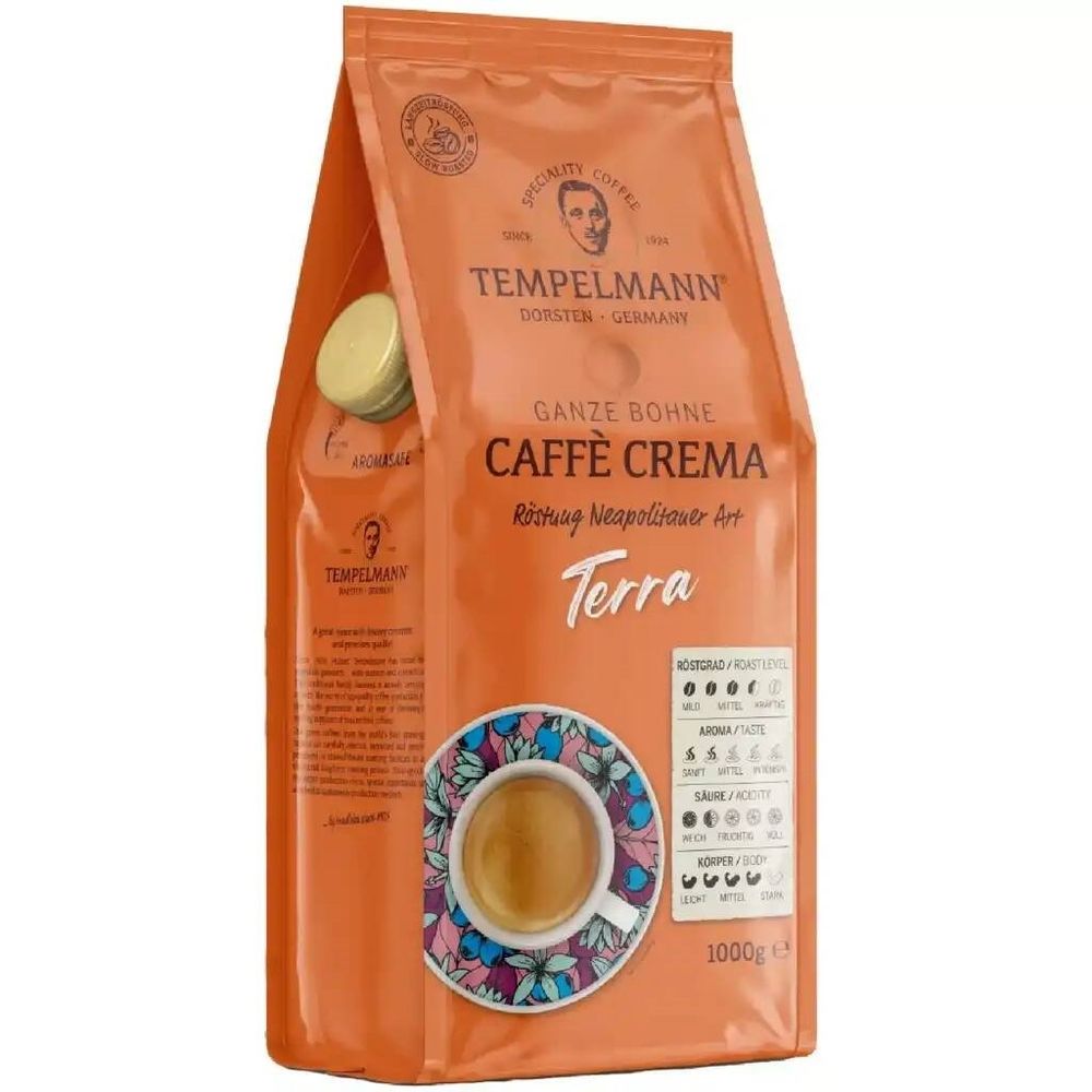 Кофе в зернах Tеmpelmann Caffe Crema Terra 1 кг