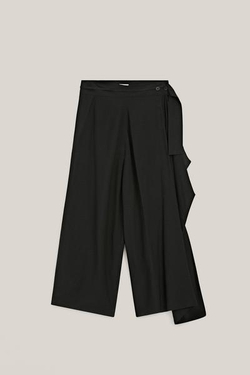 Massimo Dutti Брюки с боковым разрезом- Limited Edition, черный