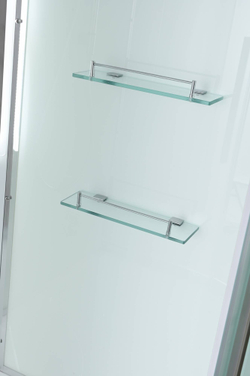 Душевая кабина AvaCan (АваКан) EM2011LEDnew с низким поддоном, с ГМ, с электрикой и Led освещением, 110х110х220