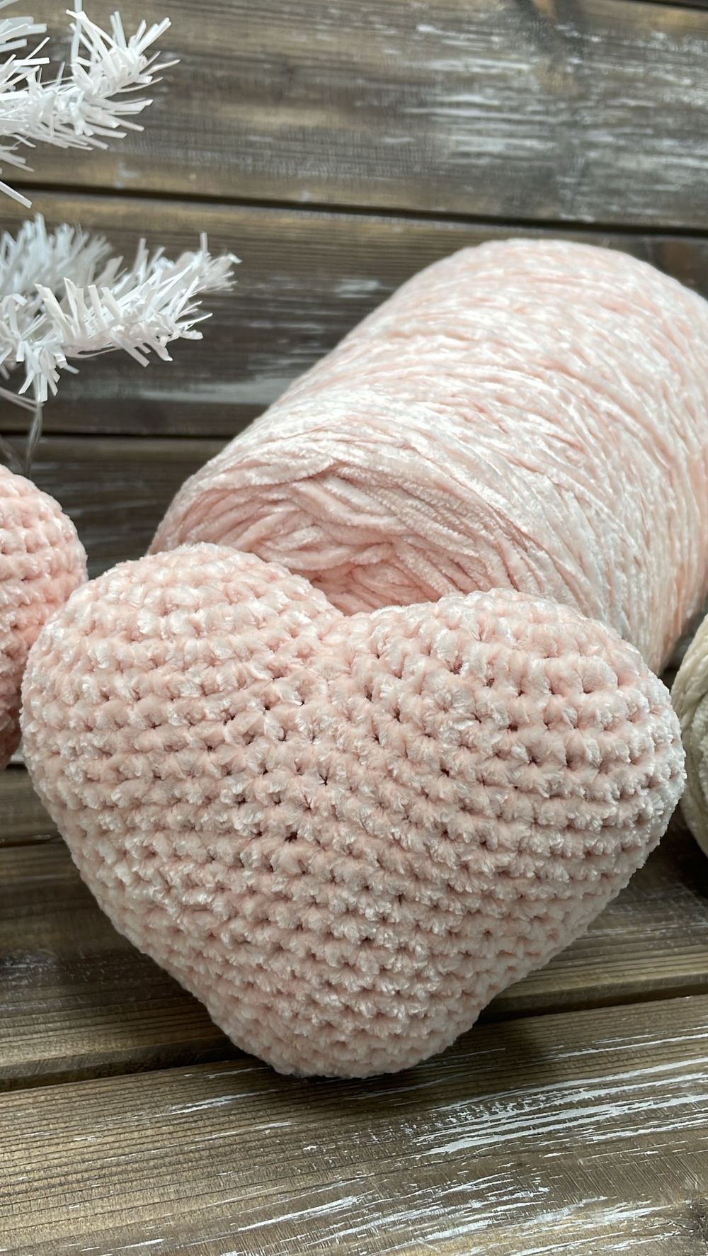 Пряжа плюшевая Chenill шенилл на бобине