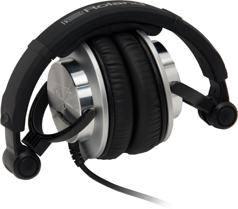 ROLAND RH-300V наушники. Ровное и четкое звучание. Широчайший диапазон воспроизводимого звука. Стильный внешний вид с алюминиево