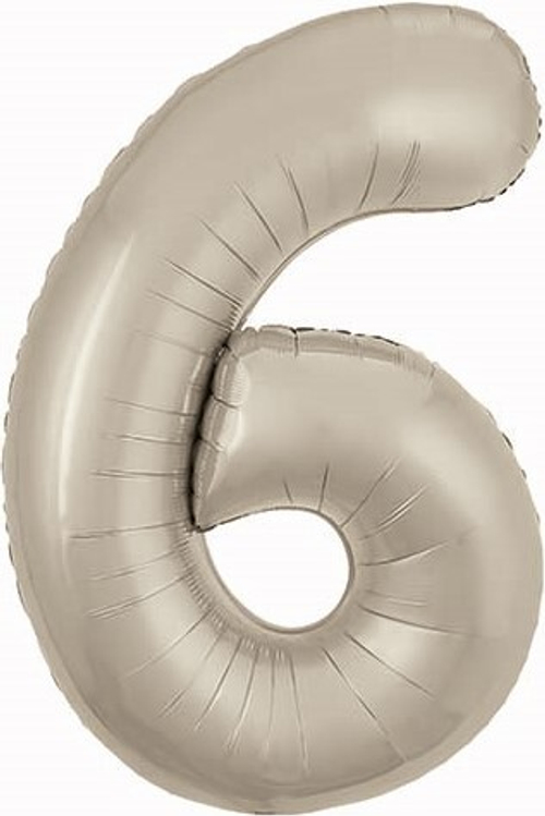 Ag 40 Цифра "6" Мистик крем Slim в упаковке / 1 шт