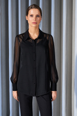 22932 Блузка женская (черный)