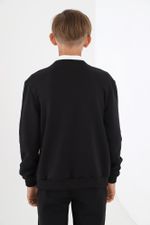 Джемпер для мальчика Бомбер-2 Виотекс ЧЁРНЫЙ