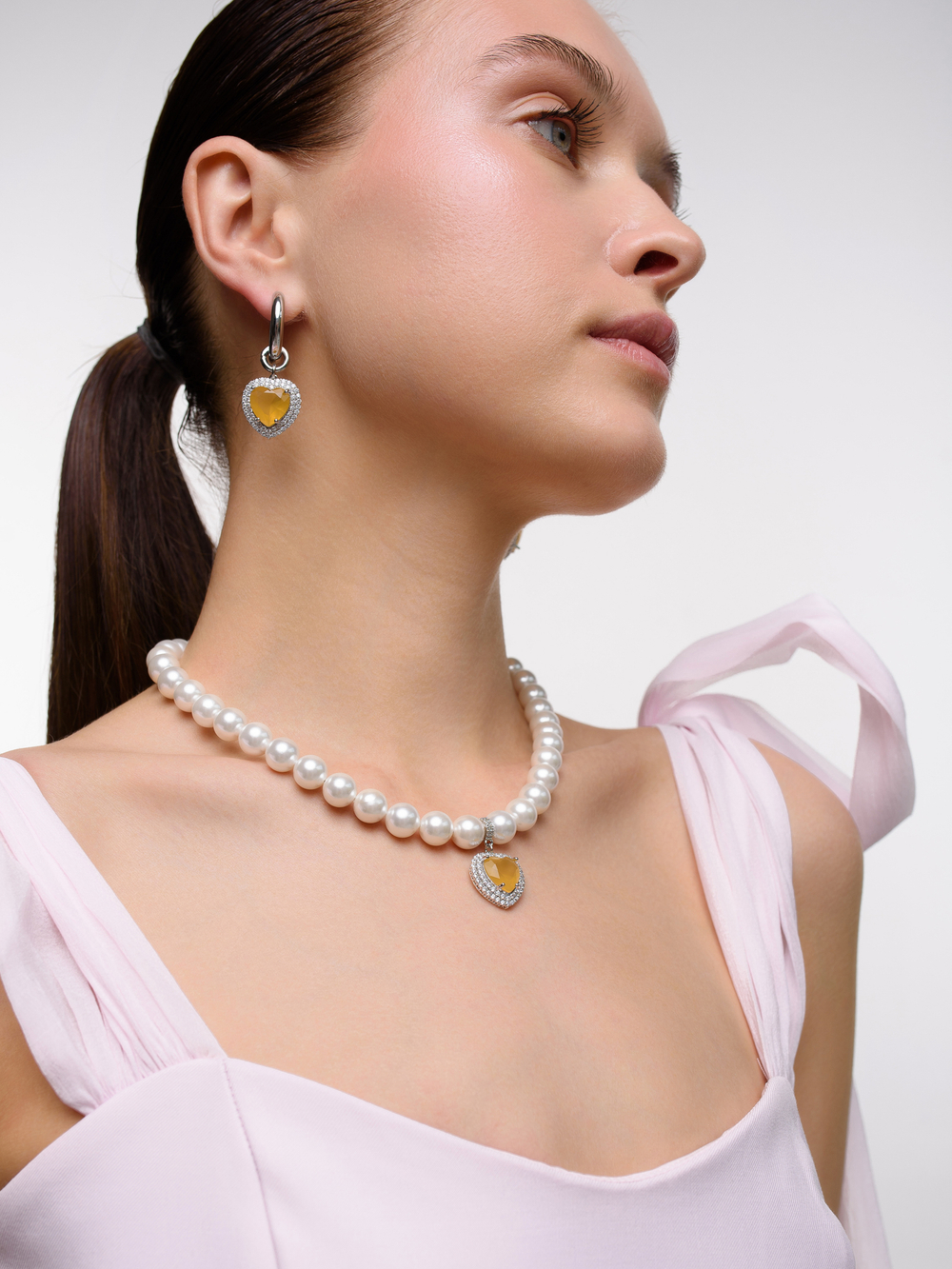 Серьги "Soul Yellow Matte" Silver