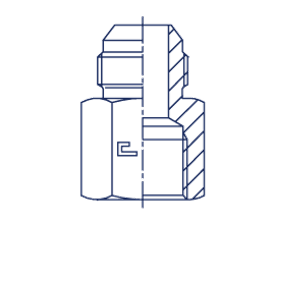 Соединение FS JIC 9/16" NPT1/4"