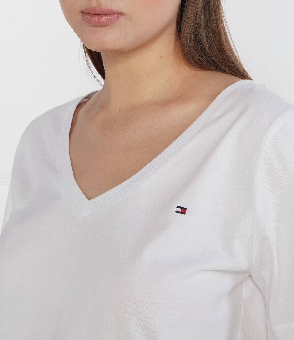 Футболка MODERN REGULAR V-NK SS Tommy Hilfiger - белый(WW0WW39781)