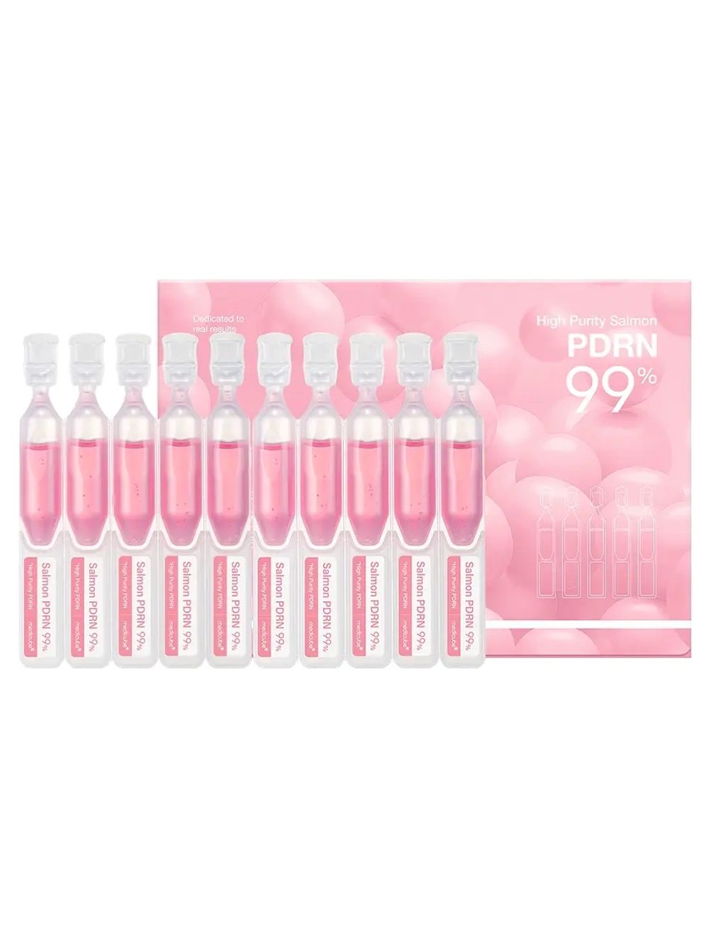 Medicube Осветляющая коллагеновая сыворотка с ПДРН для сияния кожи PDRN Pink One Day Serum 1.5 мл х 10 шт