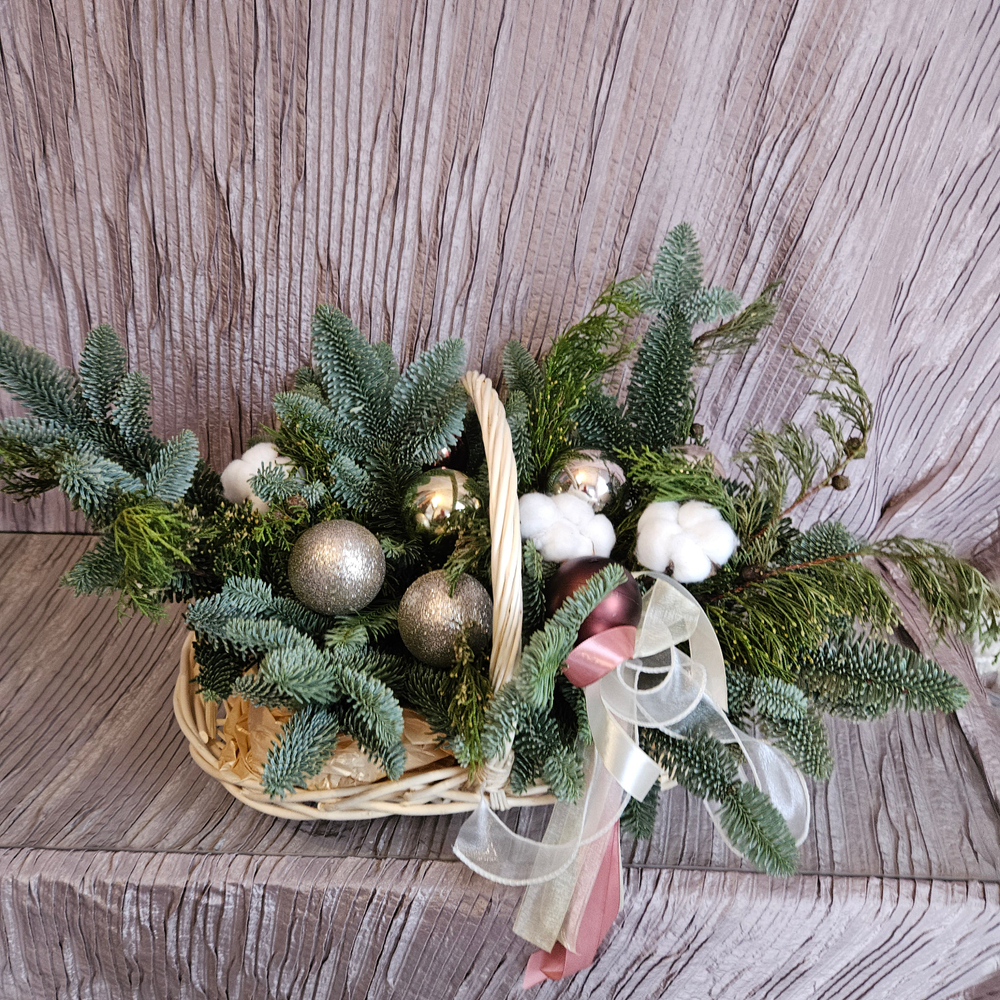 Подарочная корзина к новому году и рождеству