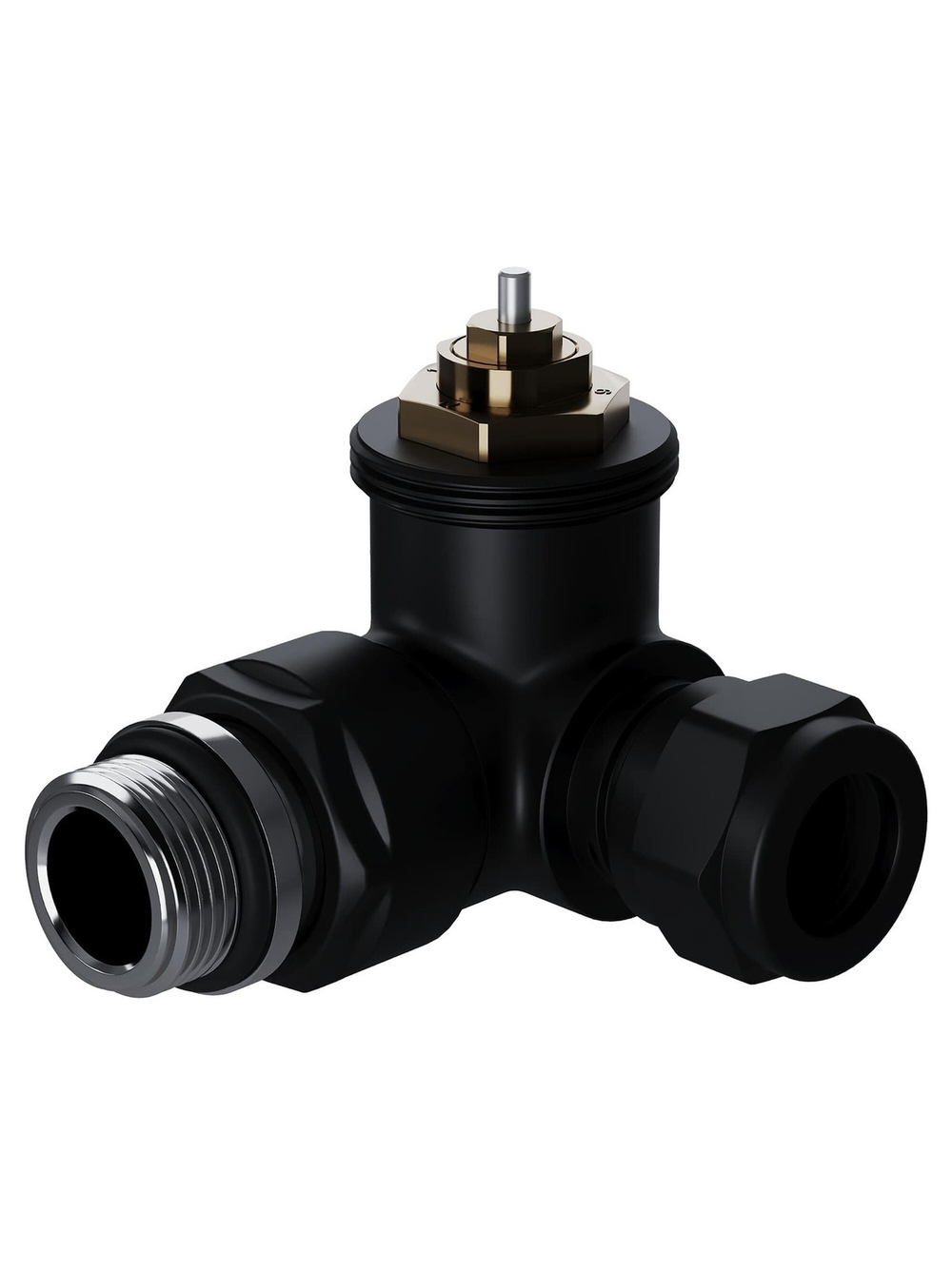 Набор термостатический трехосевой Royal Thermo Design Pro 15мм М30х1,5 (Черный)