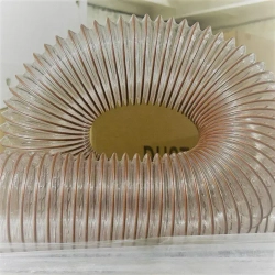 Воздуховод шланг рукав полиуретановый 80 мм армированный проволокой шланг 3 м для аспирации стружкоотсоса и вытяжки