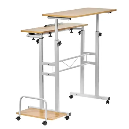 Стол Bradex Home многофункциональный Shuttle 80х58х80-130см, светлое дерево, белый