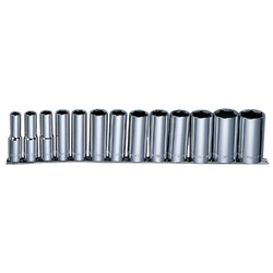 S05HD4113S Набор головок торцевых глубоких MAXI-DRIVE 1/2"DR на держателе, 11-32 мм, 13 предметов