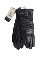 Перчатки. Женские. Материал верха: Кожаные люкс качества. Подклад: Трикотаж-шерсть. С металлическим узором. 5 шт в упаковке.