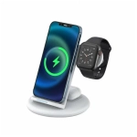 Беспроводное зарядное устройство WIWU Power Air 18W 3 в 1 для смартфона/Apple Watch/AirPods (PA3IN1) (белый)
