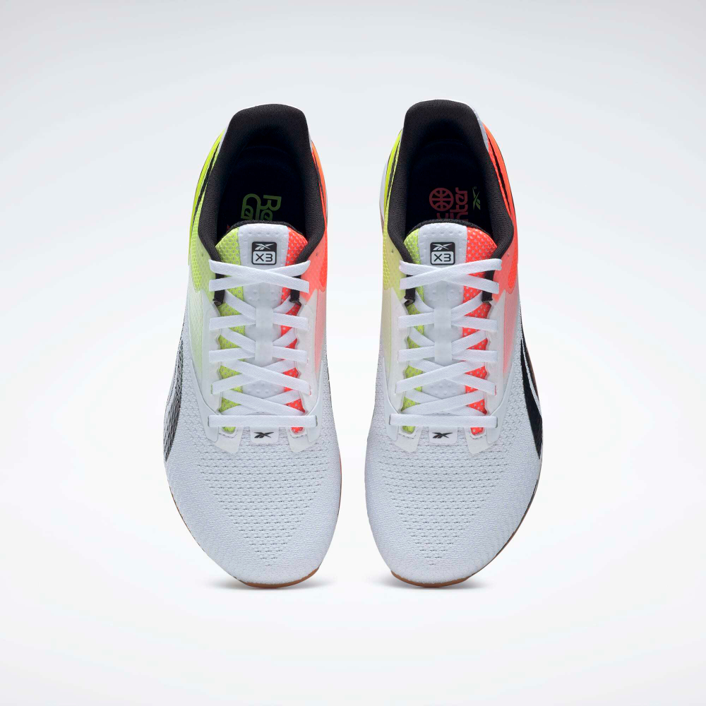 Кроссовки Reebok Nano X3 (Бело-салатовые)