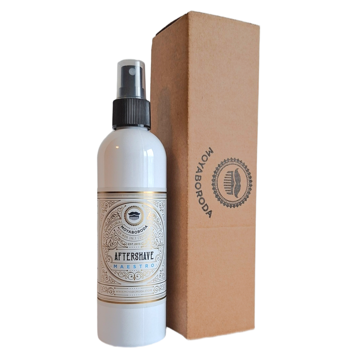 BARBER SIZE. Лосьон после бритья MOYABORODA "МАЭСТРО" (органик, заживляющий на квасцах). (250мл.)