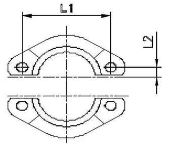 Комплект скоб AFS6 1/2 (2шт.)