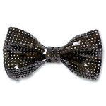 Галстук-бабочка с пайетками, черный/G