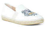 KENZO Takada Kenzo Tiger simple casual Linen-soled flat shoes White