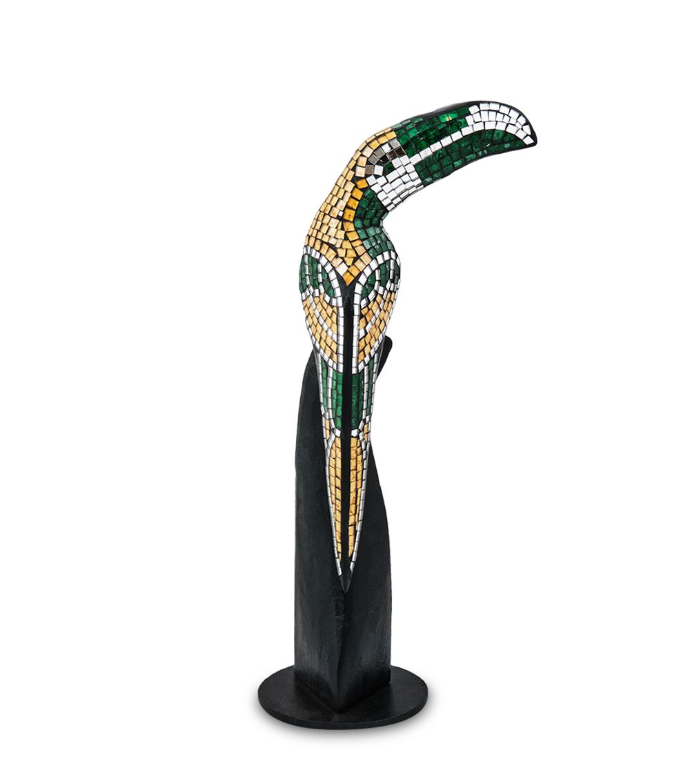 Decor and Gift 23-029-04 Н-р статуэток из трех «Тукан» дерево+стекл.мозаика (50,40,30 см)