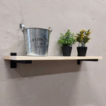 Настенные полки из натурального дерева в стиле Лофт