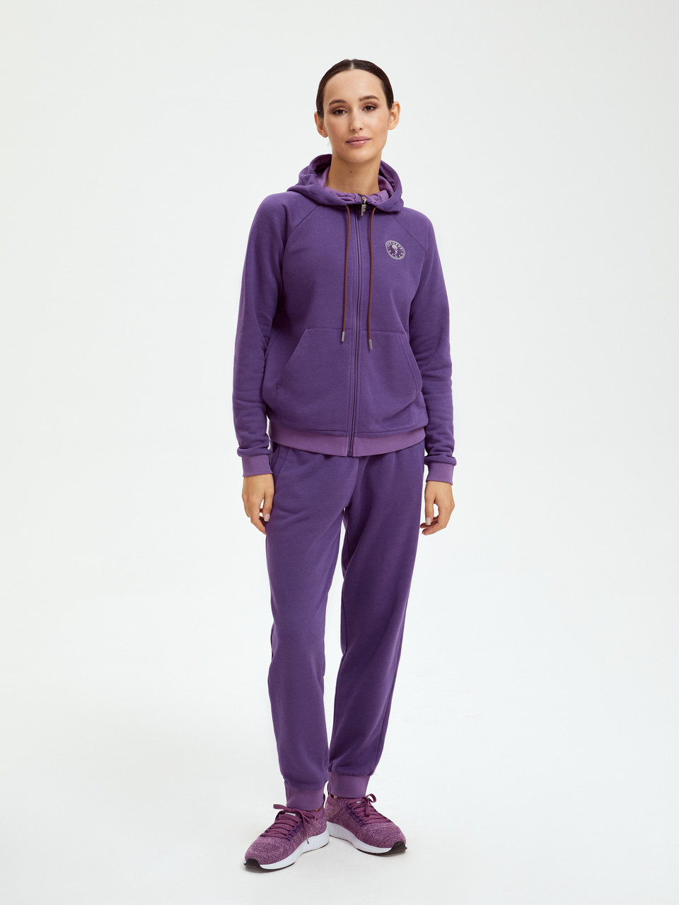 W04320V-VV232 Костюм спортивный женский с капюшоном