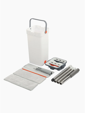 Швабра с отжимом и ведром для мытья пола