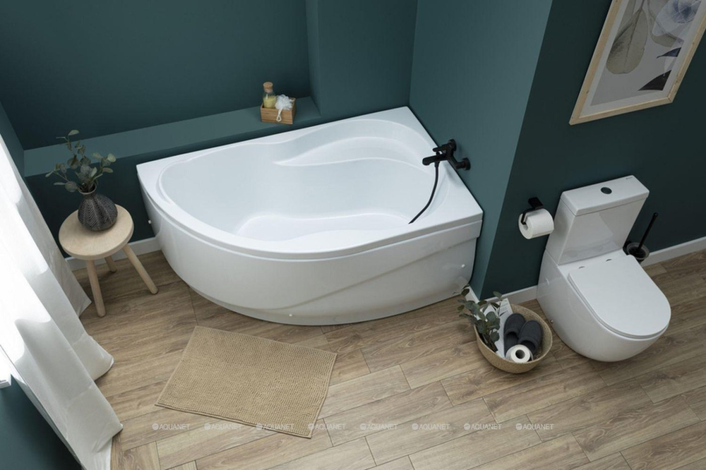 Акриловая ванна Aquanet (Акванет) Graciosa 150x90 R с каркасом