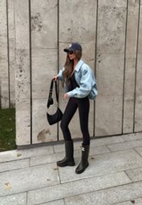 Удлинённый бомбер DENIM