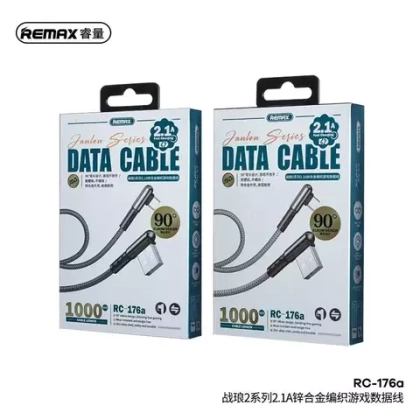 Кабель 1m USB/type-c 2.1A RC-176a Remax silver