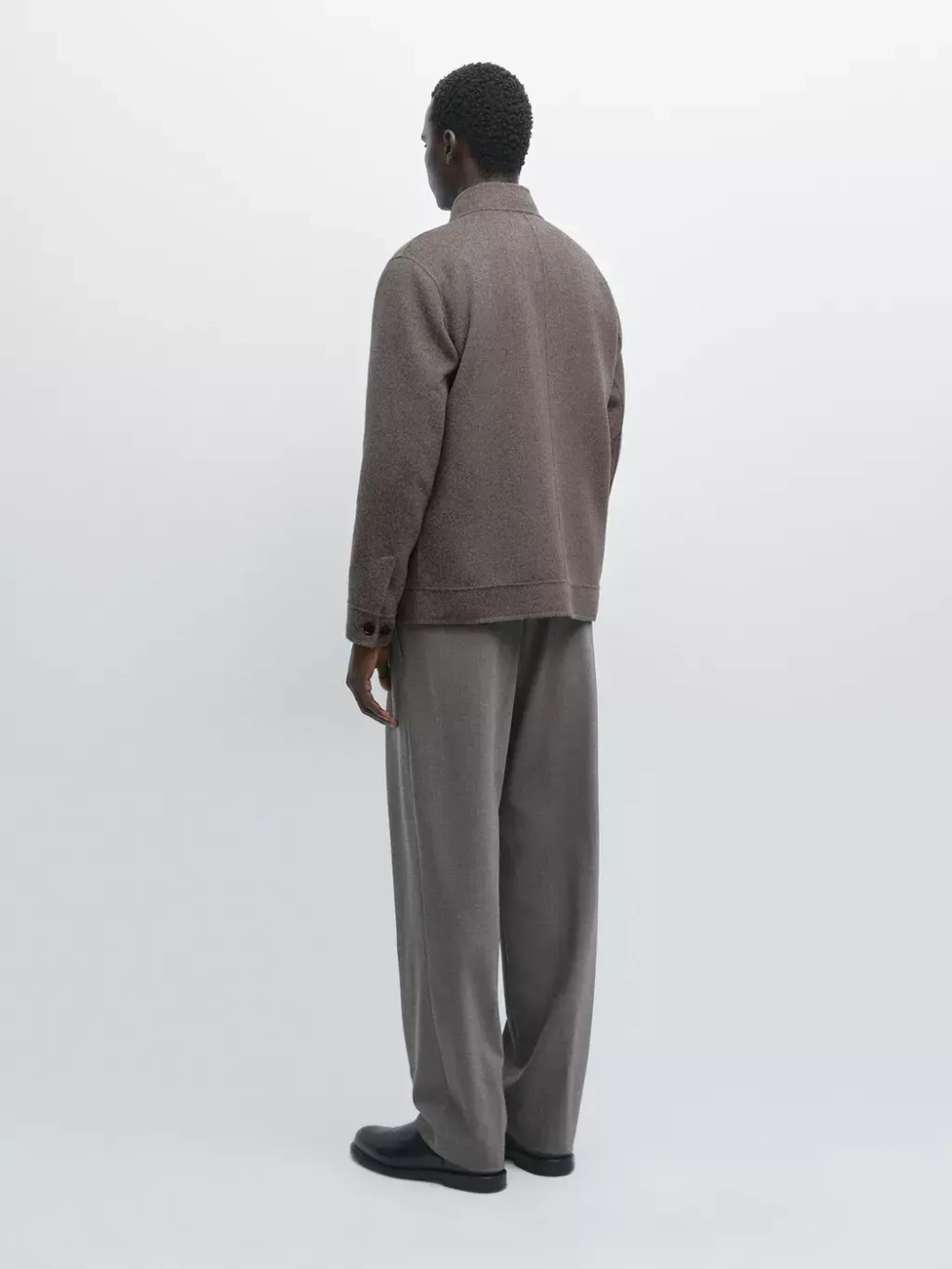 Massimo Dutti Куртка из смесовой шерсти, норка