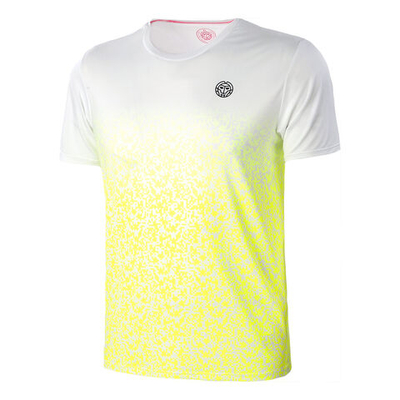 Мужское теннисное поло BIDI BADU Jarol Tech T-Shirt Special Edition Men - White, Neon Yellow