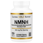 California Gold Nutrition, NMNH, 250 мг, 60 растительных капсул
