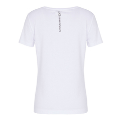 Женская теннисная футболка EA7 Women Jersey T-Shirt - white/Размер L