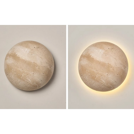 Серия настенных светильников из травертина Solvo